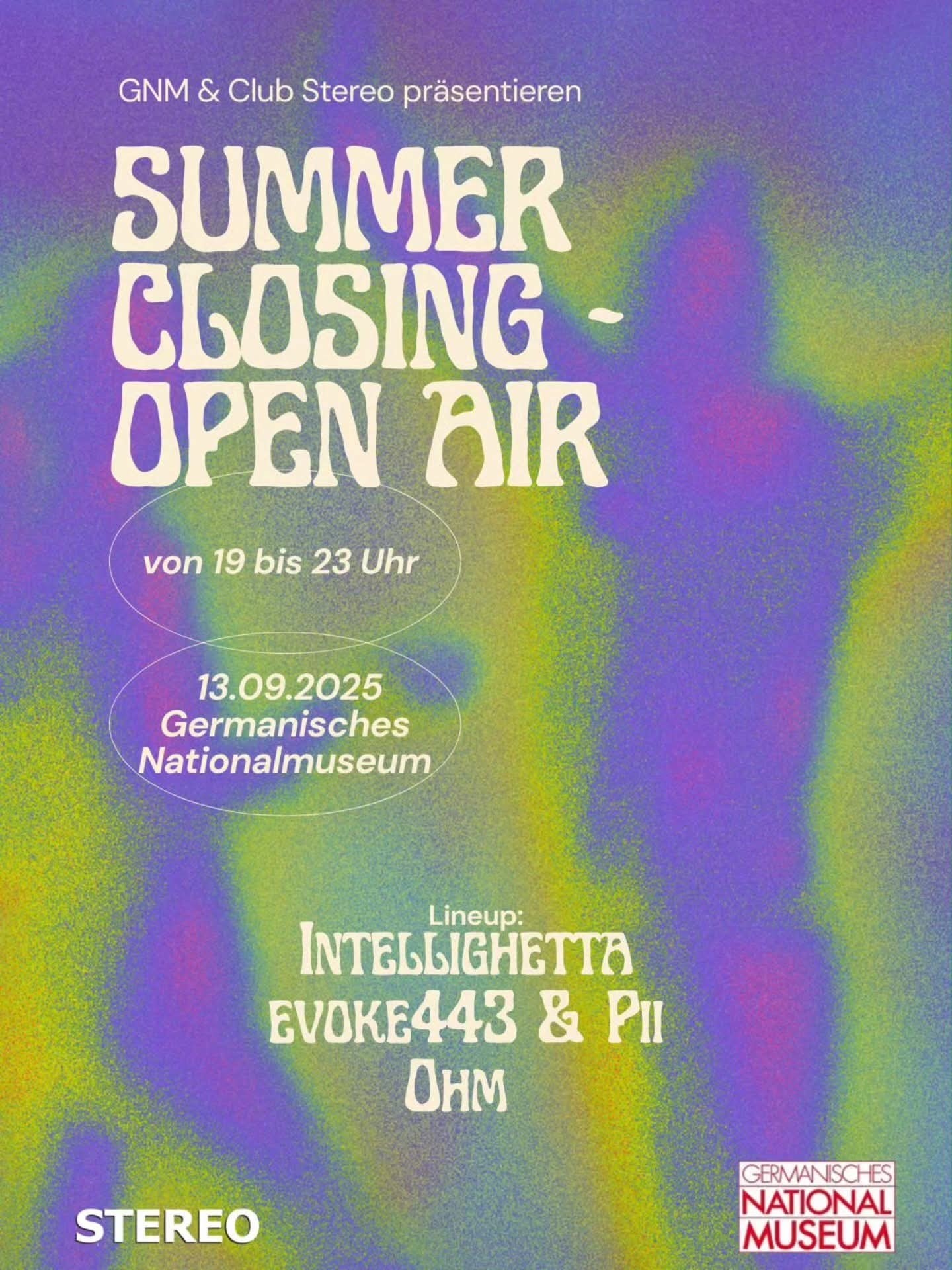 SUMMER CLOSING – OPEN AIR